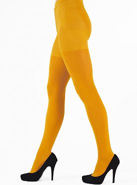 Pretty Polly 60D Colour Opaque Tights Yellow AVJ8