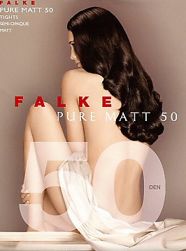 Плотные матовые колготки из микрофибры Falke Pure Matt 50