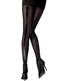 Фантазийные колготки с бархатным швом-стрелкой Pretty Polly Velvet Backseam AUZ2