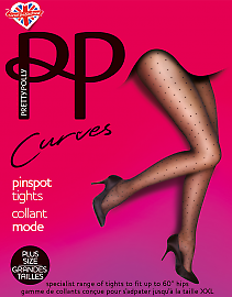 Pretty Polly Curves Pinspot Tights AUN4