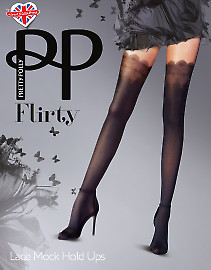 Pretty Polly Lace Mock Hold Ups AUZ4