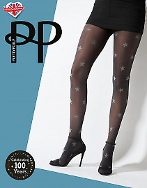 Pretty Polly Star Print Opaque Tights AWA7