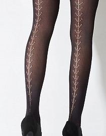 Pretty Polly Pattern Backseam Tights AWB1