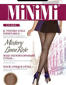 Колготки в мелкую сетку со швом MiNiMi Mistery Linea Rete Collant MiNiMi Mistery Linea Rete Collant