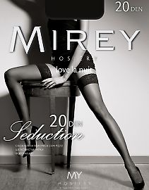 Тонкие чулки с изящной ажурной резинкой Mirey Seduction 20 Mirey Seduction 20