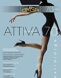 Корректирующие колготки большого размера Omsa Attiva 70 XXL