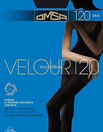 Плотные колготки из микрофибры Omsa Velour 120