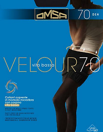 Плотные колготки Omsa Velour 70 Vita Bassa