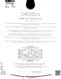 Прозрачные колготки с плоскими швами Oroblu Sensuel 20