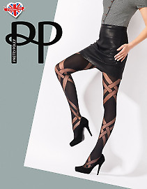 Pretty Polly Sheer and Opaque Lattice Tights AVT7