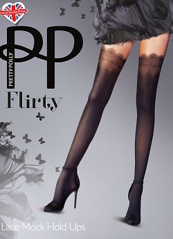 Pretty Polly Lace Mock Hold Ups AUZ4