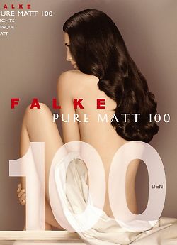 Плотные колготки из микрофибры Falke Pure Matt 100