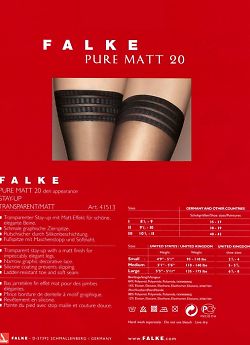 Falke Pure Matt 20 Stay-Up