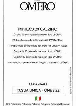 Omero Minilao 20 Calzino