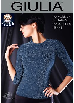 Giulia Maglia Lurex Manica 3/4