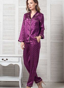 Пижама женская Mia-Mella Antuanetta 8126 бордовый Mia-Mella Antuanetta 8126 бордовый