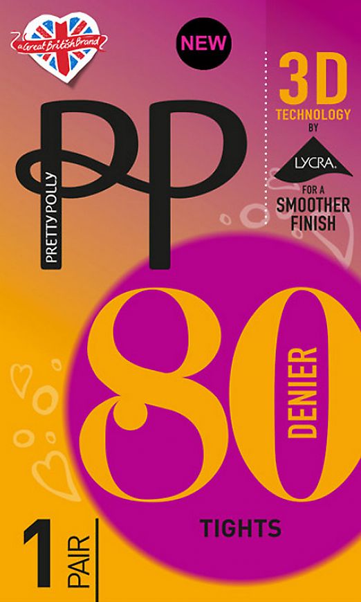 Pretty Polly 80 den 3D Opaque ATG6 