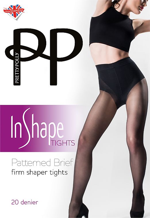 Pretty Polly Patterned Brief Firm Shaper Tights AVT1