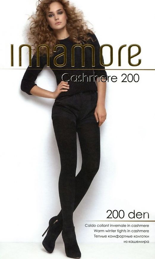 Теплые колготки с вискозой и кашемиром Innamore Cashmere 200