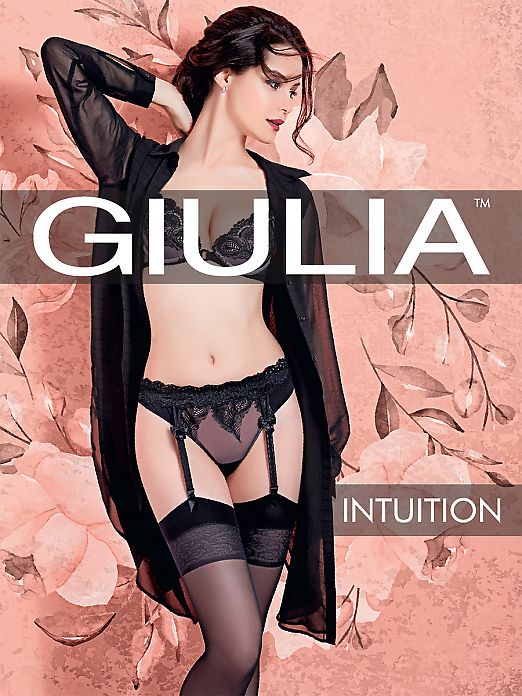 Тонкие прозрачные чулки под пояс Giulia Intuition 20