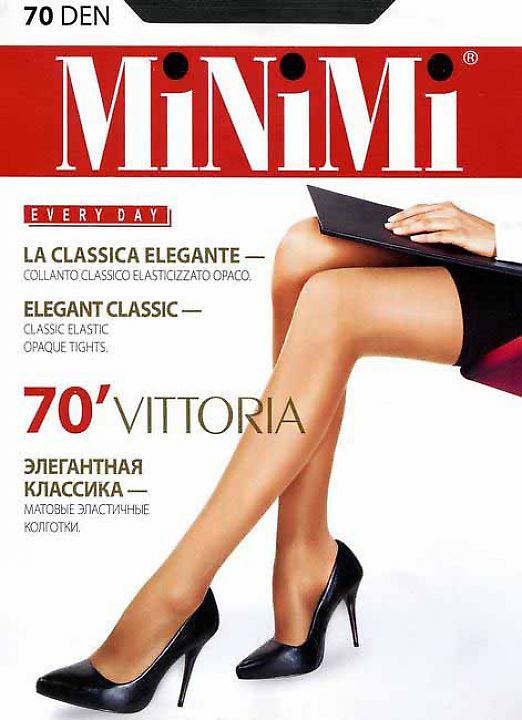 Недорогие плотные колготки MiNiMi Vittoria 70