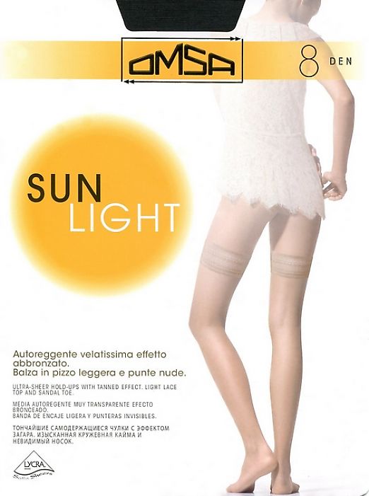 Тонкие чулки Omsa Sun Light 8 Auto