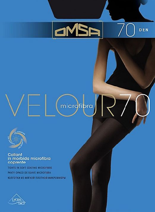 Плотные колготки с микрофиброй Omsa Velour 70