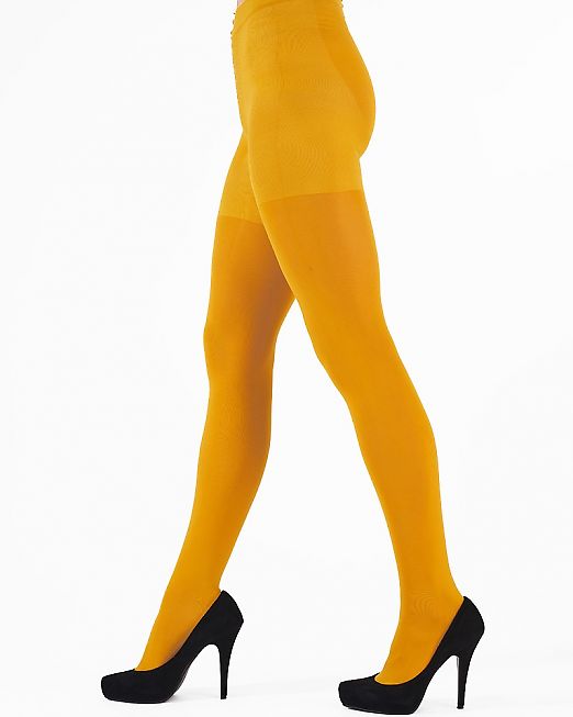 Pretty Polly 60D Colour Opaque Tights Yellow