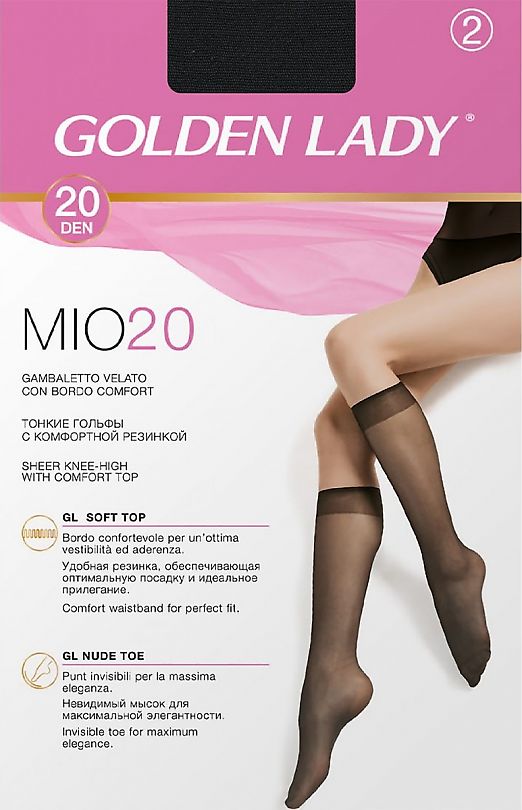 Golden Lady Mio 20 Gambaletto 2 Paia