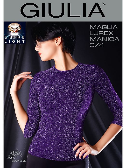 Giulia Maglia Lurex Manica 3/4